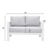 Wholesale Aluminum Double Two Seater Couch Modern Sofa White Furniture For Patio Outdoor