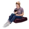 Jaxx Brio Large D√©cor Floor Pillow / Meditation Yoga Cushion, Plush Microvelvet, Pinot
