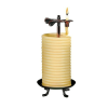 Eclipse -Candle by The Hour (20559B) 80-Hour Holiday Decorative Beeswax Coil Candle No-Scent- Yellow